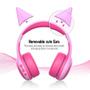 Imagem de Fones de ouvido Bluetooth para crianças, limite de volume de 85dB, rosa