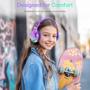 Imagem de Fones de Ouvido Bluetooth QearFun para Crianças - com Microfone e Conector USB-C 5.3 BT