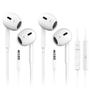 Imagem de Fones de Ouvido com Fio Antool - Ultra Clear Calls - com Microfone 3,5mm (Pacote com 2)
