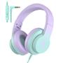 Imagem de Fones de Ouvido com Fio Candy Bila Kids - com Microfone - 85/94dB - Roxo