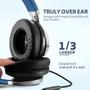Imagem de Fones de Ouvido COOSII AC01 Over-Ear com Fio e Microfone - Preto e Azul