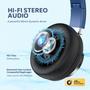 Imagem de Fones de Ouvido COOSII AC01 Over-Ear com Fio e Microfone - Preto e Azul