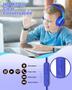 Imagem de Fones de ouvido ELECDER S8 Wired Kids com controle de volume de microfone