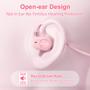 Imagem de Fones de ouvido infantis MeloAudio Open Ear com microfone rosa