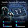 Imagem de Fones de Ouvido Sem Fio Ordtop Bluetooth 5.3 - À Prova D'Água IP7