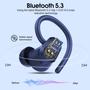 Imagem de Fones de ouvido sem fio Poounur H9 Bluetooth 5.3 50H Playtime IP7 Blue