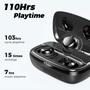 Imagem de Fones de Ouvido Sem Fio Tribit FlyBuds 3 - Bluetooth 5.3, IPX8, 110H de Bateria
