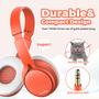 Imagem de Fones de ouvido TuneFlux Kids com limitador de volume 85dB laranja