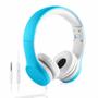 Imagem de Fones de Ouvido YUSONIC Kids com Cabo e Função de Compartilhamento - Azul