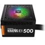 Imagem de Fonte 500W Kratos E1 Gamdias 80 Plus White Rgb Atx