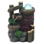 Imagem de Fonte Água Decorativa Pedra Relaxante Led Floresta Moinho Cor Colorida