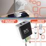 Imagem de Fonte Bivolt Para Carregador 2 Entradas Com Cabo Micro Usb V8