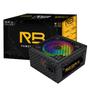 Imagem de Fonte BRX Rainbow, 650W, 80 Plus, PFC Ativo, Bivolt, RGB