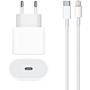 Imagem de Fonte Carregador Turbo 20W USB-C e cabo lightning compatível 11 12 13 X XR XS .