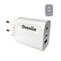 Imagem de Fonte Carregador Universal triplo 45W QC3.0 Turbo 2x type-c
