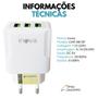 Imagem de Fonte Carregamento Rápido 5.1 Turbo 3 Sáidas USB Original Inova