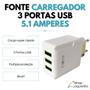 Imagem de Fonte Carregamento Rápido 5.1 Turbo 3 Sáidas USB Original Inova