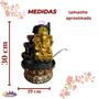 Imagem de Fonte Cascata Água Relaxante Mesa Ganesha Com Bomba Led
