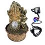 Imagem de Fonte de Água Buda 4 Quedas com Bola de Cristal Giratória e com Luz RGB 9071