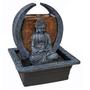 Imagem de Fonte De Água Buda Hindu Altar Meia Lua Zen Resina - Bivolt