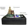 Imagem de Fonte de Água Cascata Decorativa Buda Hindu + Jardim Zen Miniatura Meditação