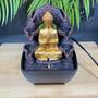 Imagem de Fonte de agua decorativa buda dourado 6 quedas 1led bivolt 13x12x18cm