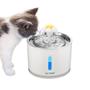 Imagem de Fonte de Agua P/ Gatos Bebedouro Com Filtro LED 2.4L Aço Inoxidável Gatos Cães Animais de Estimação