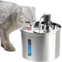 Imagem de Fonte De Água Pet Aço Inoxidável 304 Bebedouro Gato e Cachorro 3.2L Tigela Inox Com Opção De Sensor