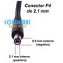 Imagem de Fonte De Alimentação Bivolt 12V 5A Conector P4 Ideal Para Cftv