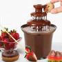 Imagem de Fonte de Chocolate Cascata De Chocolate Fondue Frutas Doces Maquina Elétrica Profissional Festas e Eventos