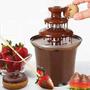 Imagem de Fonte de Chocolate Doméstico de Três Camadas, Fondue de Chocolate Derretido, Máquina de Lava de Chocolate para Chocolate
