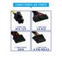 Imagem de Fonte Evus Ft-200W Atx 200W Real 20/24P 3 Sata Com Cabo