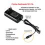 Imagem de Fonte Nobreak 12V 1A Com LED 2600mAh DC Start Conector P4 Multilaser - EN073