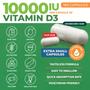 Imagem de ForestLeaf - Vitamina D3 10.000 UI Suplemento Semanal - 180 Cápsulas de Vitamina D Vegetal para Ossos, Dentes e Suporte Imunológico - Easy Swallow Pure Vitamin D3 Caps 10000 UI- Non GMO Pills