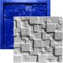 Imagem de Forma 3D Gesso e Cimento ABS 1mm - Mosaico 29x29 cm