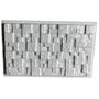 Imagem de Forma 3d Gesso Mosaico Rústico 46,5x28cm em ABS Molde Para Gesso/Cimento 3D IN616 