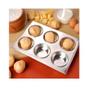 Imagem de Forma 6 cavidades em flandres para pão de queijo cupcake muffin