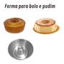 Imagem de Forma/assadeira de alumínio redonda para bolos/pudim N 18