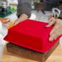 Imagem de Forma Assadeira de Silicone Para Bolo Torta Retangular 20cm