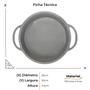 Imagem de Forma Assadeira para Bolo Redonda Antiaderente em Silicone com Alça Inox