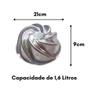 Imagem de Forma Assadeira Para Bolo Vulcão Grande 21x9cm Bolo Torta Doce 1,6L Formato Espiral Inovador Moderno Alumínio Resistente