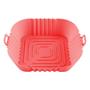 Imagem de Forma Cesto Silicone Fritadeira Quadrada Airfryer 16Cm