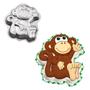 Imagem de Forma De Aluminio Monkey Macaquinho 3D Bolos E Confeitaria