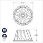 Imagem de Forma de Bolo Kugelhopf Bundt Nordic Ware - Antiaderente Cinza