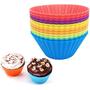 Imagem de Forma de empada/bolo/cupcakes/gelatina /muffin kit com 6 unidades em silicone