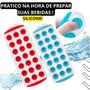 Imagem de Forma de Gelo 18 cubos Fundo de Silicone Forminha com Formato18 Cavidades