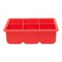 Imagem de Forma De Gelo Grande Cubo Quadrado Silicone Vermelho