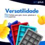 Imagem de Forma De Gelo Retangular Silicone 15 Cubos 30ml Flexível Bandeja Armazenar Geladeira Congelador Pequeno Formar Freezer