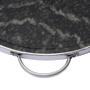 Imagem de Forma de Pedra Sabão para pizza com alças de inox Curada 32 cm