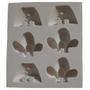 Imagem de Forma de Silicone - Mini Vaso com Cacto Cute 3 cav